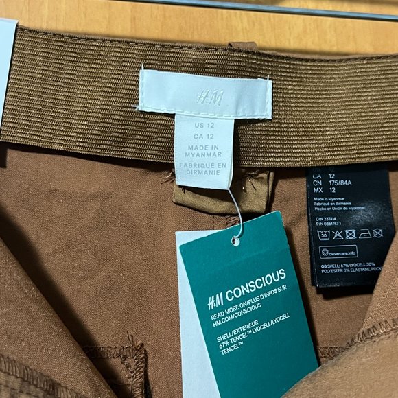 Brown Boyfriend High rise waist Slacks - Picture 3 of 3